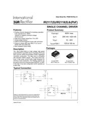 IR2117SPBF 数据手册