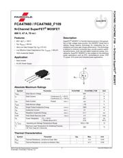 FCA47N60 Datenblatt PDF