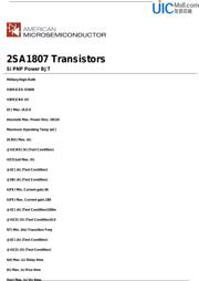 2SA1807 数据规格书 1