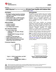 LM4871MX/NOPB Datenblatt PDF