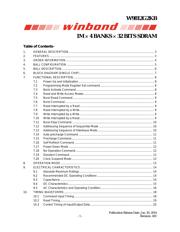 W9864G2GH-6I 数据规格书 1