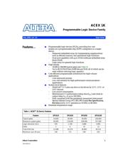 EP1K100FC256-3 datasheet.datasheet_page 1