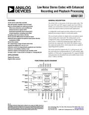 ADAU1381BCBZ-RL7 数据规格书 1