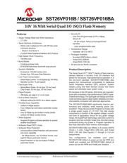 SST25VF016B-50-4I-S2AF Datenblatt PDF