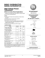 MJD350T4G Datenblatt PDF