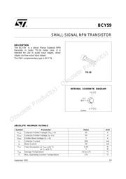 BCY59VIII datasheet.datasheet_page 1