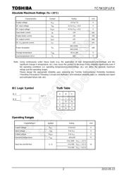 TC7W32FUTE12LF datasheet.datasheet_page 2