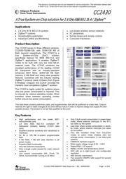 CC2430ZF128RTC Datenblatt PDF