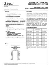 CD74HC139E 数据规格书 1