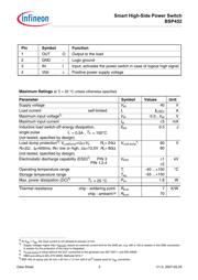 BSP 452 E6327 datasheet.datasheet_page 2