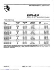 Z86E0812PSG1903 数据规格书 1