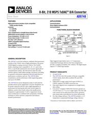 AD9748XCP datasheet.datasheet_page 1