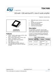 TDA7498 datasheet.datasheet_page 1