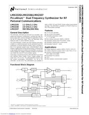 LMX2335MX 数据规格书 1