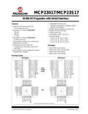 MCP23S17T-E/SP 数据规格书 1