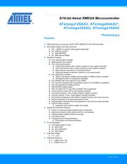 ATXMEGA64A4U-CU 数据规格书 1