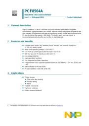 PCF8564AU/5GE/1,01 datasheet.datasheet_page 1