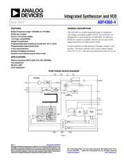 ADF4360-4BCPZ Datenblatt PDF