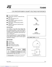 TS4040E 数据规格书 1