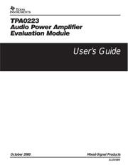 TPA0223EVM datasheet.datasheet_page 1