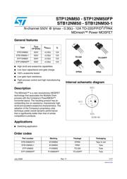 STP12NM50FP datasheet.datasheet_page 1