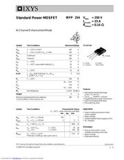 IRFP254 Datenblatt PDF