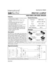 IRS2112PBF 数据规格书 1