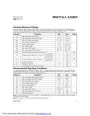 IRS2112PBF 数据规格书 2