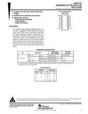 SN74F175DRE4 数据规格书 1