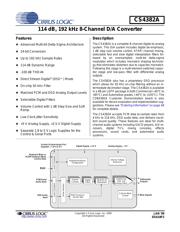 CS4382A-DQZR 数据规格书 1