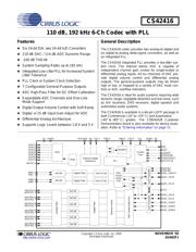 CS42416-CQ 数据规格书 1