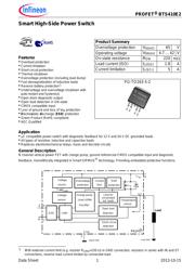 BTS410E2 数据规格书 1