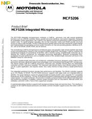 MCF5206EAB40 数据规格书 1
