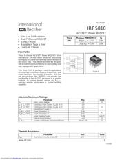 IRF5810TR 数据规格书 1