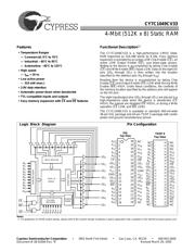 CY7C1049CV33-10ZI 数据规格书 1