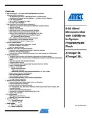 ATMEGA128L-8ANR 数据规格书 1