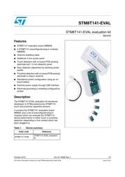 STM8T141-EVAL 数据规格书 1