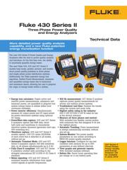 FLUKE-435-II/INTL 数据规格书 1
