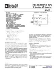 AD9433/PCB 数据规格书 1