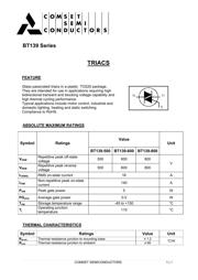 BT139-600 数据规格书 1