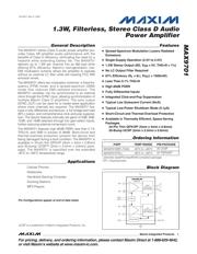 MAX9701EBP 数据规格书 1