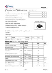 IDB10S60C 数据规格书 1