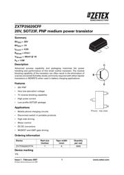 ZXTP25020CFFTA datasheet.datasheet_page 1