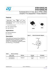 STB155N3LH6 数据规格书 1