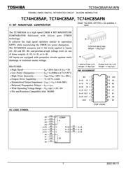 TC74HC85SAFN 数据规格书 1