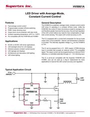 HV9961NG-G-M901 Datenblatt PDF