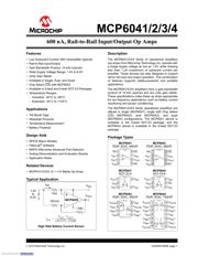 MCP6041T-I/OT Datenblatt PDF