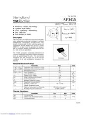 IRF3415 数据规格书 1