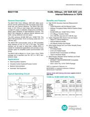 MAX11167ETC+T 数据规格书 1