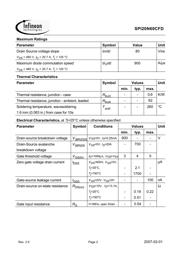 SPI20N60CFDXKSA1 datasheet.datasheet_page 2